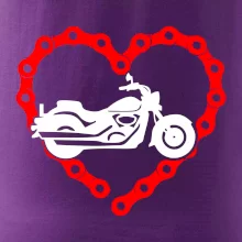 Moto srdce reťaz - chopper