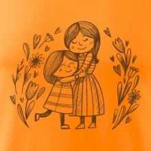 Matka a dcéra v objatí