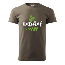 Natural - nápis v listoch