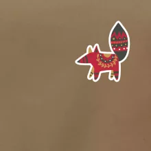 Folklór na prsníku líška