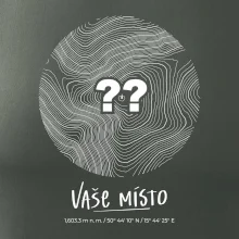 Vaše miesto - vrstevnice v kruhu