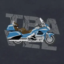 Cestovná motorka Amerika modrá