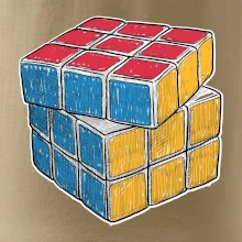 Rubikova kocka kreslená