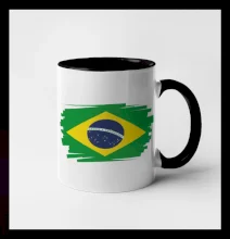 Brazília vlajka štetkou