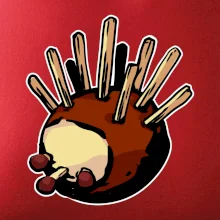 Gaštanový ježko - prsník