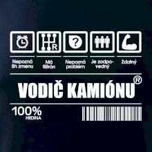 Čiarový kód - Vodič kamiónu Čiarový kód - Vodič kamiónu