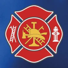 Fire department logo červené
