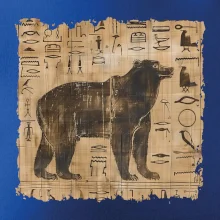 Egyptské hieroglyfy medveď