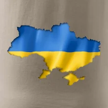 Ukrajina vlajka mapa