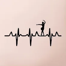 EKG tanečnice salsy