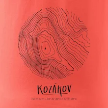 Kozákov - vrstevnice v kruhu