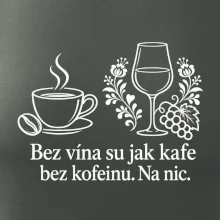 Bez vína su jak kafe bez kofeinu. Na nic