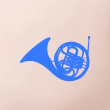 Blue French Horn