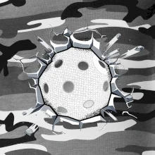 Florbal lopta v triku