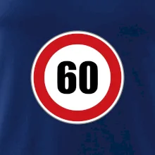 Dopravná značka - obmedzenie rýchlosti 60