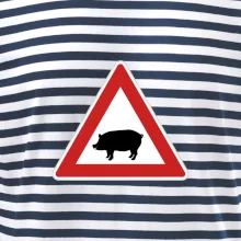 Dopravná značka - Pozor prasa domáca