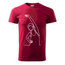 Preťahujúca sa žena jedným ťahom