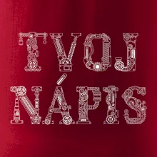 Steampunk vlastný nápis Steampunk vlastný nápis