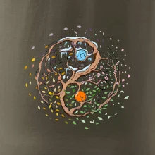 Yin & Yang strom - zima, leto