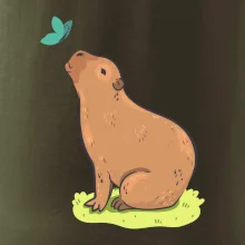 Kapybara a motýlik