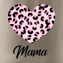 Srdce růžové - mama (Pecka Design)