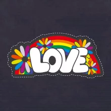 Love s dúhou v pozadí