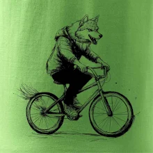 Vlk na bicykli