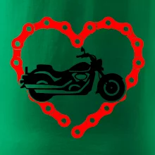 Moto srdce reťaz - chopper