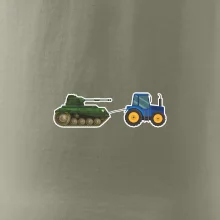 Ukrajinský traktorový pluk ulovil tank