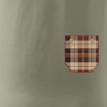 Flanelové triko hnědé