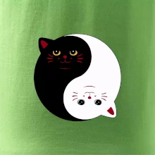 Mačky jin jang farebné