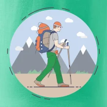 Farebný párový motív na hory