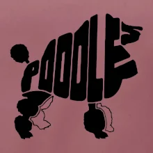 Pudel - nápis v tele