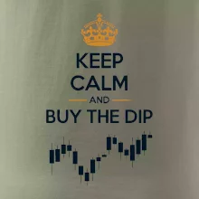 Keep Calm and Buy the Dip - koruna a graf