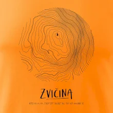 Zvičina - vrstevnice v kruhu