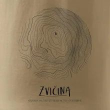 Zvičina - vrstevnice v kruhu