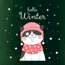 Mačka v čiapke s vystrčeným jazykom Mačka v čiapke s vystrčeným jazykom