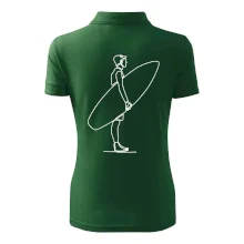 Surfer stojaci jedným ťahom