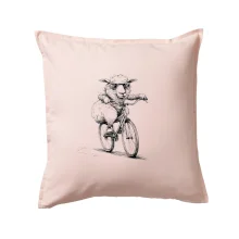 Ovce s okuliarmi na bicykli