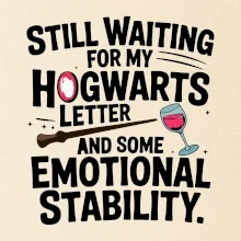 Still waiting for my Hogwarts letter and some emotional stability