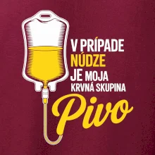 V prípade núdze je moja krvná skupina pivo
