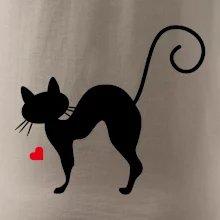 Zamilovaná mačka prehnutá