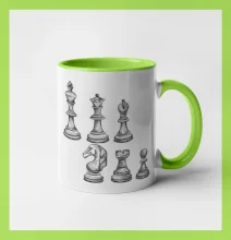 Šachové figúrky kreslené