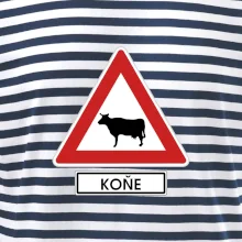 Dopravní značka - Pozor koně / kráva Dopravní značka - Pozor koně / kráva