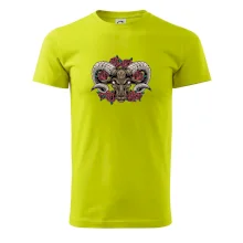 Hlava barana s ružami