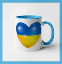Ukrajina srdce vlajka Ukrajina srdce vlajka