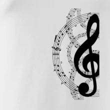 Husľový kľúč a noty