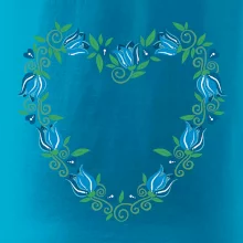 Modré tulipánové srdiečko (Pecka design)