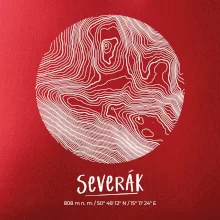 Severák - vrstevnice v kruhu