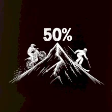 Narodeniny motorkár enduro a lyžiar 50